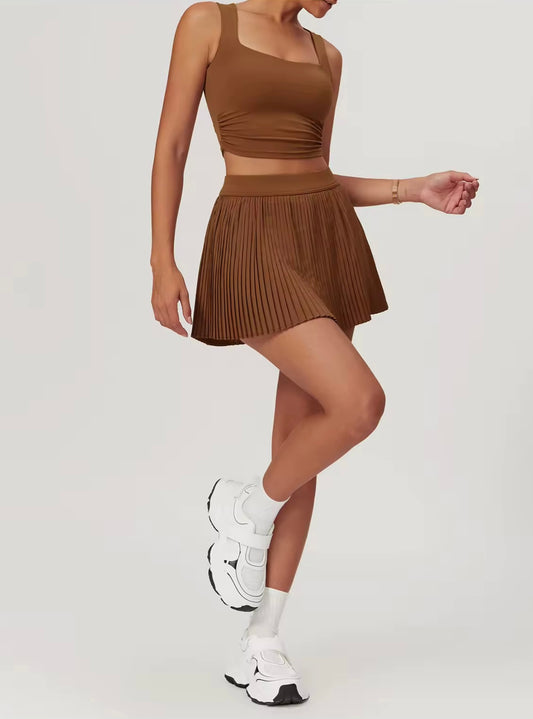 Brown Skort Set